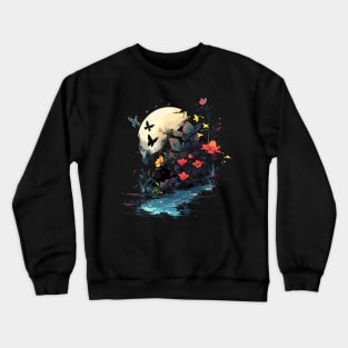 night landscape - beautiful Crewneck Sweatshirt